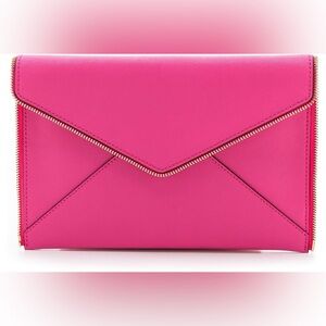 Rebecca Minkoff Leo Clutch in Hot Pink